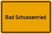 Wo liegt Bad Schussenried?