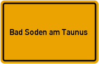 Bad Soden am Taunus in Hessen