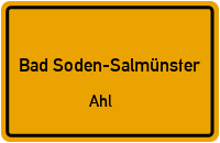 Straßenverzeichnis Bad Soden-Salmünster Ahl