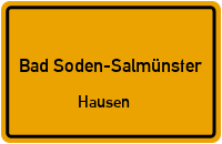 Straßenverzeichnis Bad Soden-Salmünster Hausen