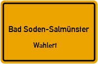 Straßenverzeichnis Bad Soden-Salmünster Wahlert