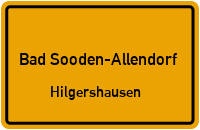 Straßenverzeichnis Bad Sooden-Allendorf Hilgershausen