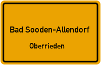 Straßenverzeichnis Bad Sooden-Allendorf Oberrieden