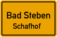 Straßen in Bad Steben Schafhof