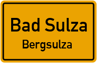 August-Bebel-Straße in Bad SulzaBergsulza