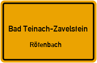 Schützenweg in Bad Teinach-ZavelsteinRötenbach