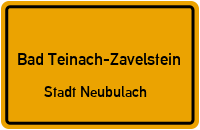 Neubulacher Straße in Bad Teinach-ZavelsteinStadt Neubulach