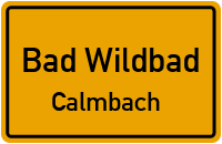 Straßenverzeichnis Bad Wildbad Calmbach