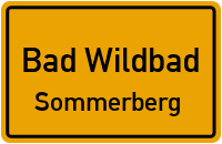 Notstandsweg in Bad WildbadSommerberg