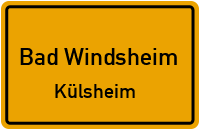 Hintere Gasse in Bad WindsheimKülsheim