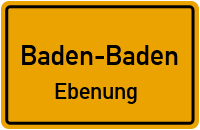 Sinegrabenweg in Baden-BadenEbenung