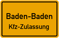 Zulassungstelle Baden-Baden