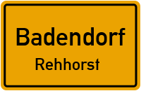 Straßen in Badendorf Rehhorst