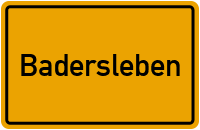 City Sign Badersleben
