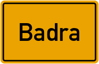 Badra in Thüringen
