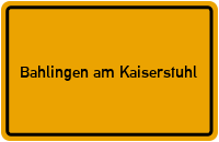 Wo liegt Bahlingen am Kaiserstuhl?