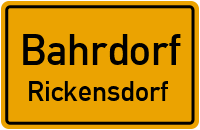 Rickmannstraße in BahrdorfRickensdorf