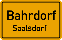 Am Dorfplatz in BahrdorfSaalsdorf