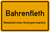 Fritz-Höger-Straße in BahrenflethNeuenkirchen Krempermarsch