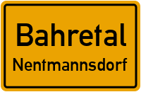 Straßenverzeichnis Bahretal Nentmannsdorf