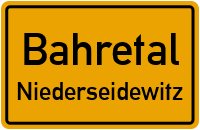 Straßenverzeichnis Bahretal Niederseidewitz