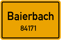 Straßen in 84171 Baierbach