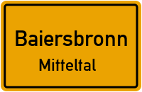 Straßenverzeichnis Baiersbronn Mitteltal