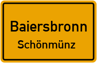 Straßenverzeichnis Baiersbronn Schönmünz