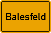 City Sign Balesfeld