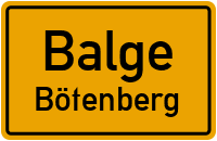 Bötenberger Straße in BalgeBötenberg