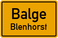 Blenhorster Weg in BalgeBlenhorst