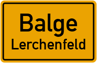 Straßenverzeichnis Balge Lerchenfeld