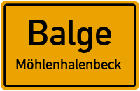Möhlenhalenbecker Straße in BalgeMöhlenhalenbeck