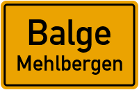 Bahnhofstraße in BalgeMehlbergen