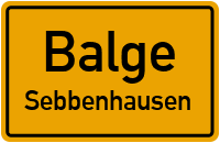 Schleusenweg in BalgeSebbenhausen