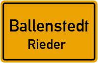 Kahlenbergstraße in 06493 Ballenstedt (Rieder)