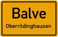 Hüstener Straße in BalveOberrödinghausen