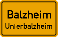 Straßen in Balzheim Unterbalzheim