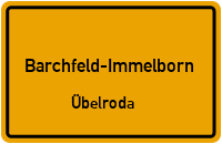 Straßenverzeichnis Barchfeld-Immelborn Übelroda