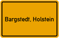 City Sign Bargstedt, Holstein