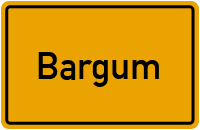 Ortsschild von Gemeinde Bargum in Schleswig-Holstein