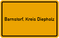 City Sign Barnstorf, Kreis Diepholz