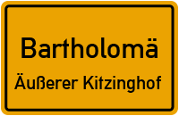 Fuchsteichsträßle in BartholomäÄußerer Kitzinghof