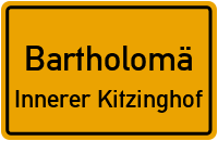 Kitzingsträssle in BartholomäInnerer Kitzinghof