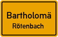 Rötenbach in BartholomäRötenbach