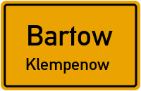 Straßen in Bartow Klempenow