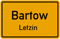Straßen in Bartow Letzin