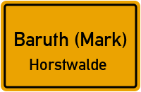 Straßen in Baruth (Mark) Horstwalde