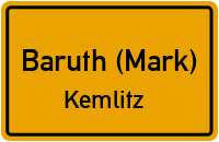 Straßen in Baruth (Mark) Kemlitz