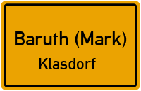 Straßen in Baruth (Mark) Klasdorf